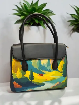 The Printed Flap Tote