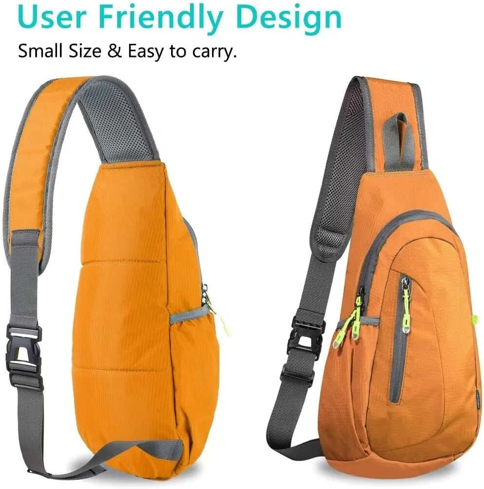 TITECOUGO Small Sling Bag, Lightweight Crossbody Backpack for Men Women, Shoulder Bag for Sports and Outdoor