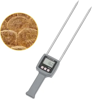 TK100H Portable Hay Moisture Tester, Precise & Fast Measurements Hay Moisture Tester With Probe, Moisture Meter Probe for Hay, Froage Grass, Leymus Chinensis, Alfalfa and Other Hays