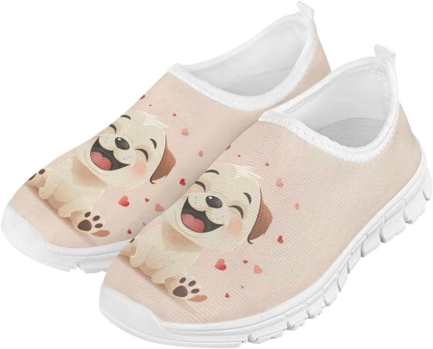 TODIYADDU Breathable Running Shoes for Litter Kids Non-Slip Sport Footwear Outdoor Sneakers, White