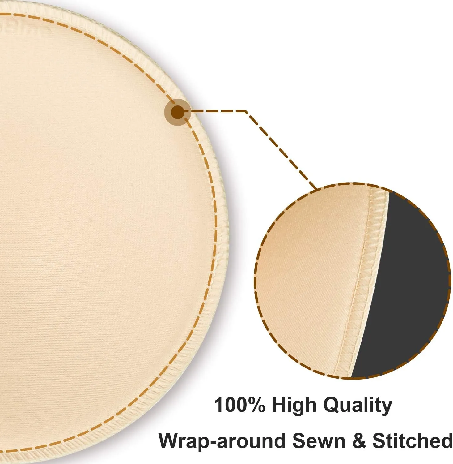 TopBine 3 pairs Round Soft Bra Inserts Pads Removable Sport Bra Cups inserts Mastectomy Bra Inserts For Bikini Top Swimsuit