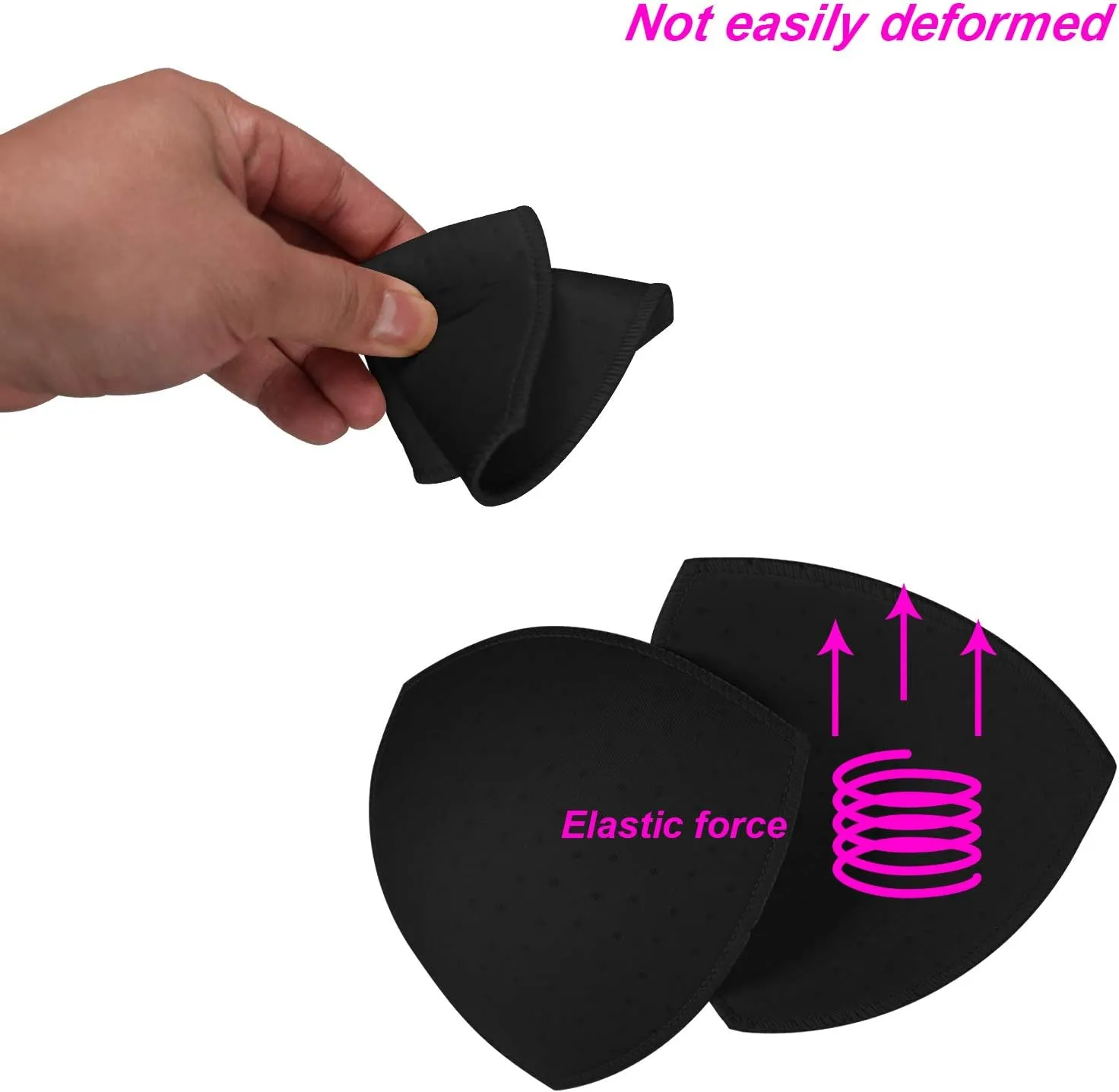 TopBine Removable Bra Pads Inserts Women's Comfy Sports Cups Bra Insert for BIkini Top Swimsuit