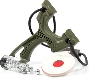 Torque Slingshot with Target, Ammo, and Looped Tube Bands for Professional Target Shooting Precision Sling Shot