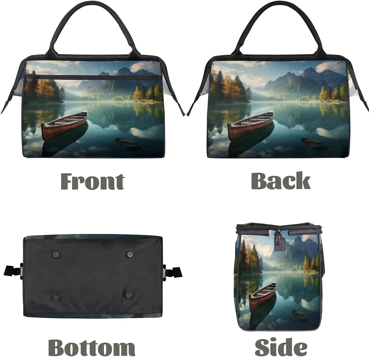 Tote Bag for Women, Lightweight Tote Bag with Zipper, Large Shoulder Bag Handbag for Travel, Work