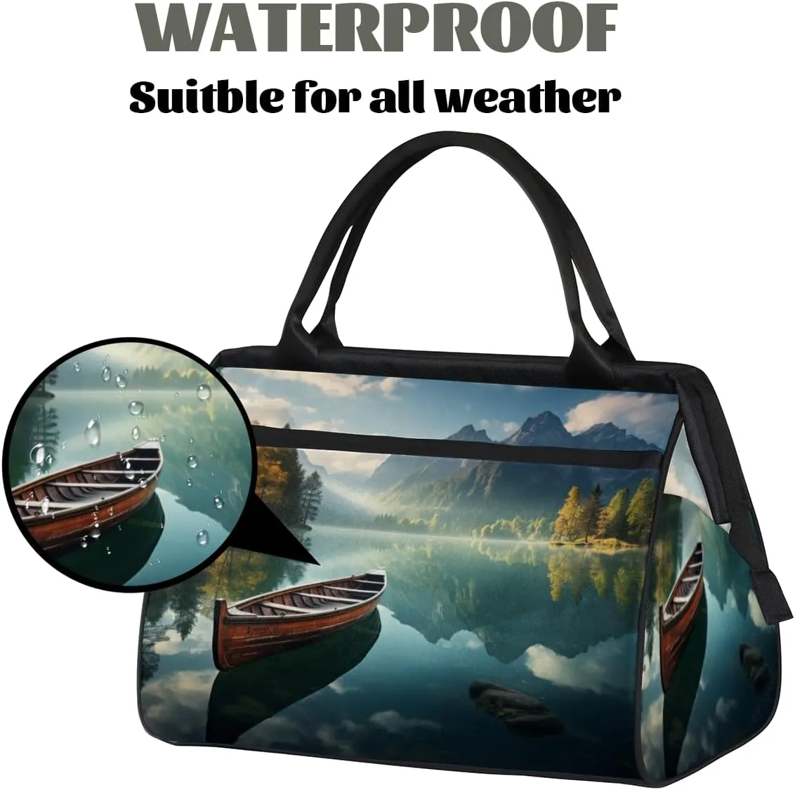 Tote Bag for Women, Lightweight Tote Bag with Zipper, Large Shoulder Bag Handbag for Travel, Work