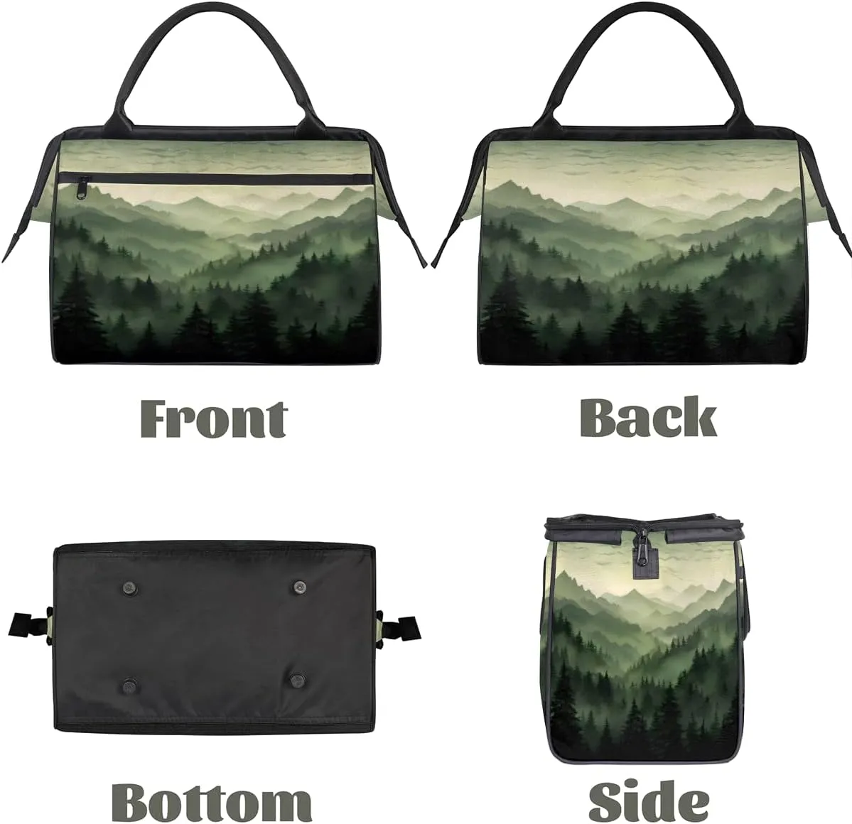 Tote Bag for Women with Zipper, Lightweight Travel Tote Bag Large Shoulder Bag Handbag for Work, Gym