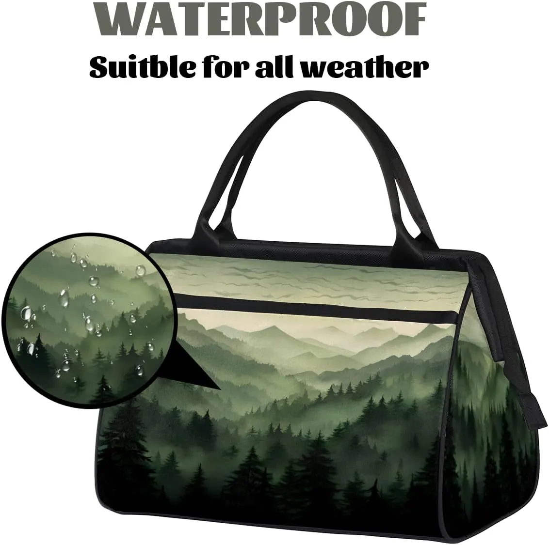 Tote Bag for Women with Zipper, Lightweight Travel Tote Bag Large Shoulder Bag Handbag for Work, Gym