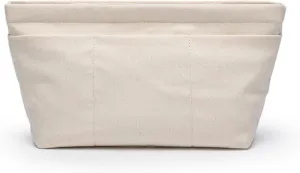 Tote Purse Insert Handbag Organizer Shaper Handbag Liner Bag in Bag Divider Organizer Insert (M-With Zipper)