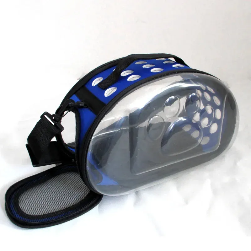 Transparent Collapsible Pet Travel Carrier Bag for Dog or Cat
