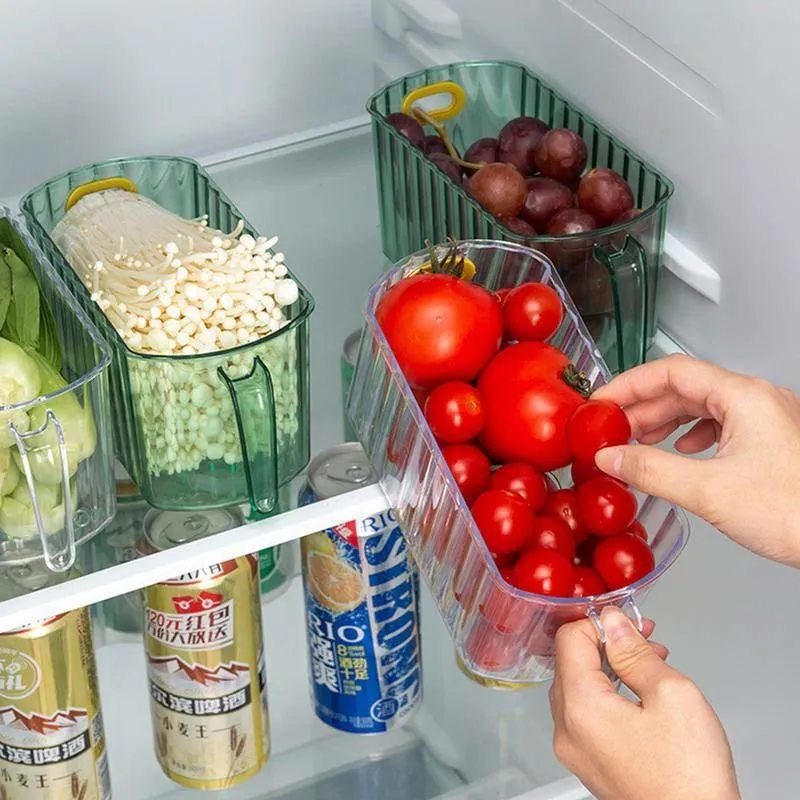 Transparent Double-Layer Storage Basket - Clear Stackable Organizer