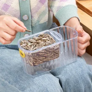 Transparent Double-Layer Storage Basket - Clear Stackable Organizer