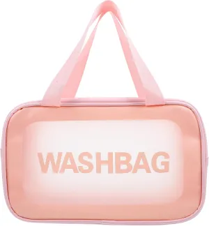 Transparent Makeup Bag with Smooth Zipper Travel Pouch for Toiletries and Cosmetics for Suitcase Luggage Organization