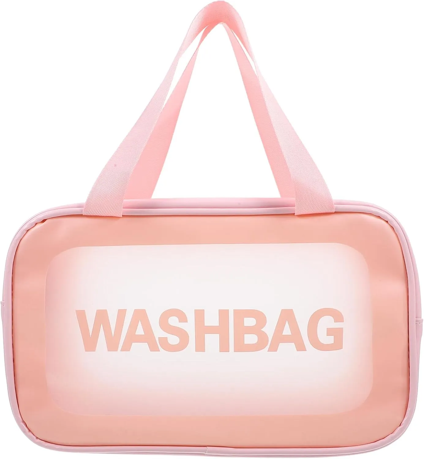Transparent Makeup Bag with Smooth Zipper Travel Pouch for Toiletries and Cosmetics for Suitcase Luggage Organization