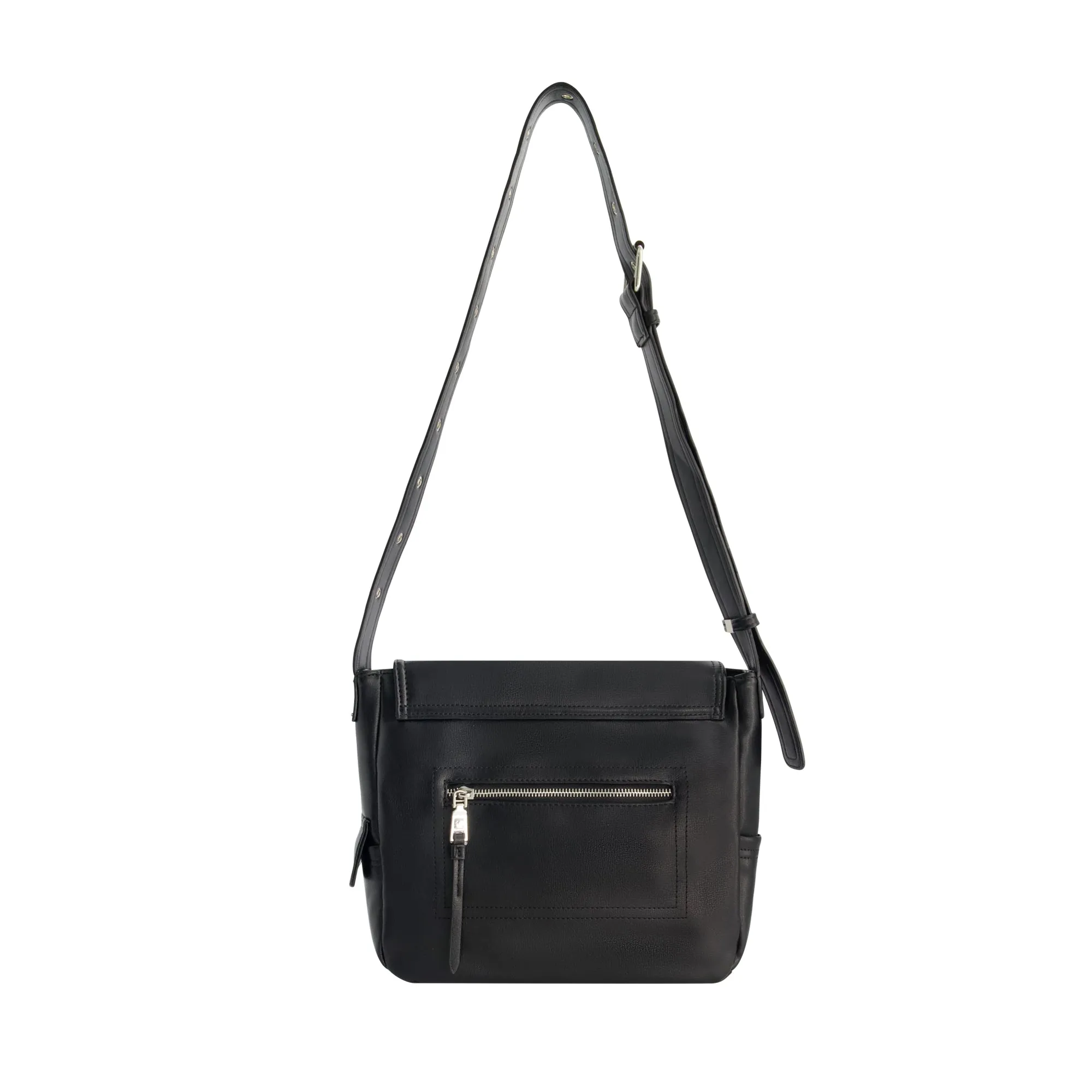 True Religion Classic Messenger Bag, BLACK