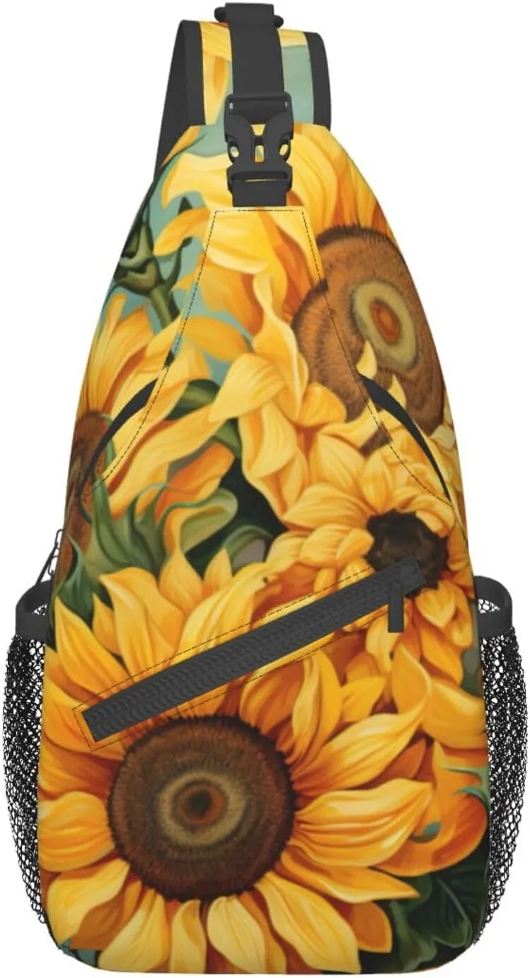 Ufo At Night Crossbody Bag Chest Shoulder Bag Small Casual Backpack Suitable For Women Men Hiking
