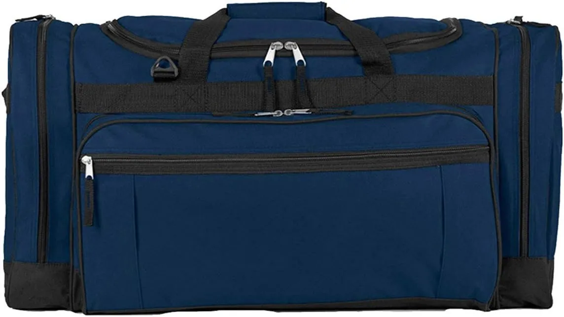UltraClub U3906 Unisex Large Duffel Bag Navy