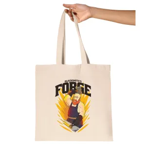 Unique Blacksmith Themed Gift Bring Strength and Courage to Your Loved Ones Natural Multicolor Canvas Tote Bag