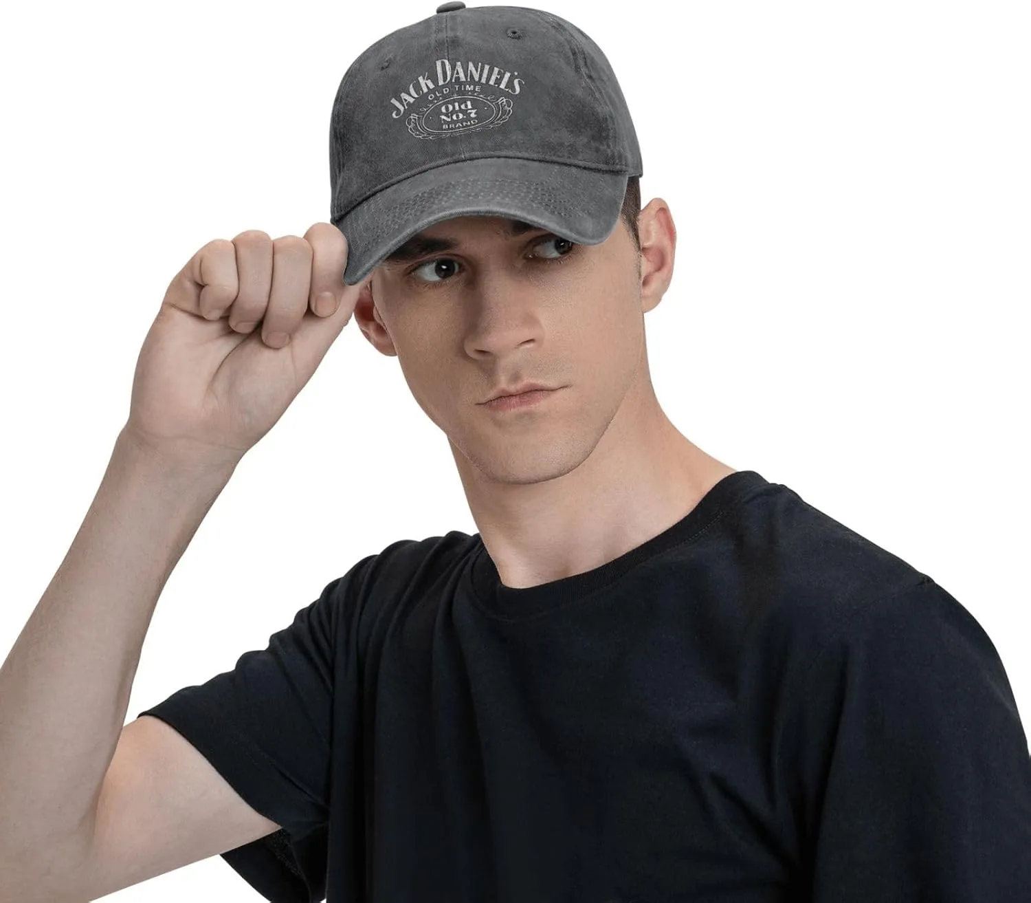 Unisex_Jack¡¥Daniel's¡¥Whiskey¡¥Logo_ Cowboy Hat Trucker Dad Gift Adjustable Buckle Closure Caps