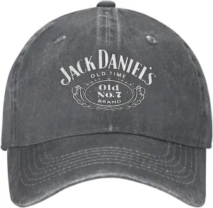 Unisex_Jack¡¥Daniel's¡¥Whiskey¡¥Logo_ Cowboy Hat Trucker Dad Gift Adjustable Buckle Closure Caps