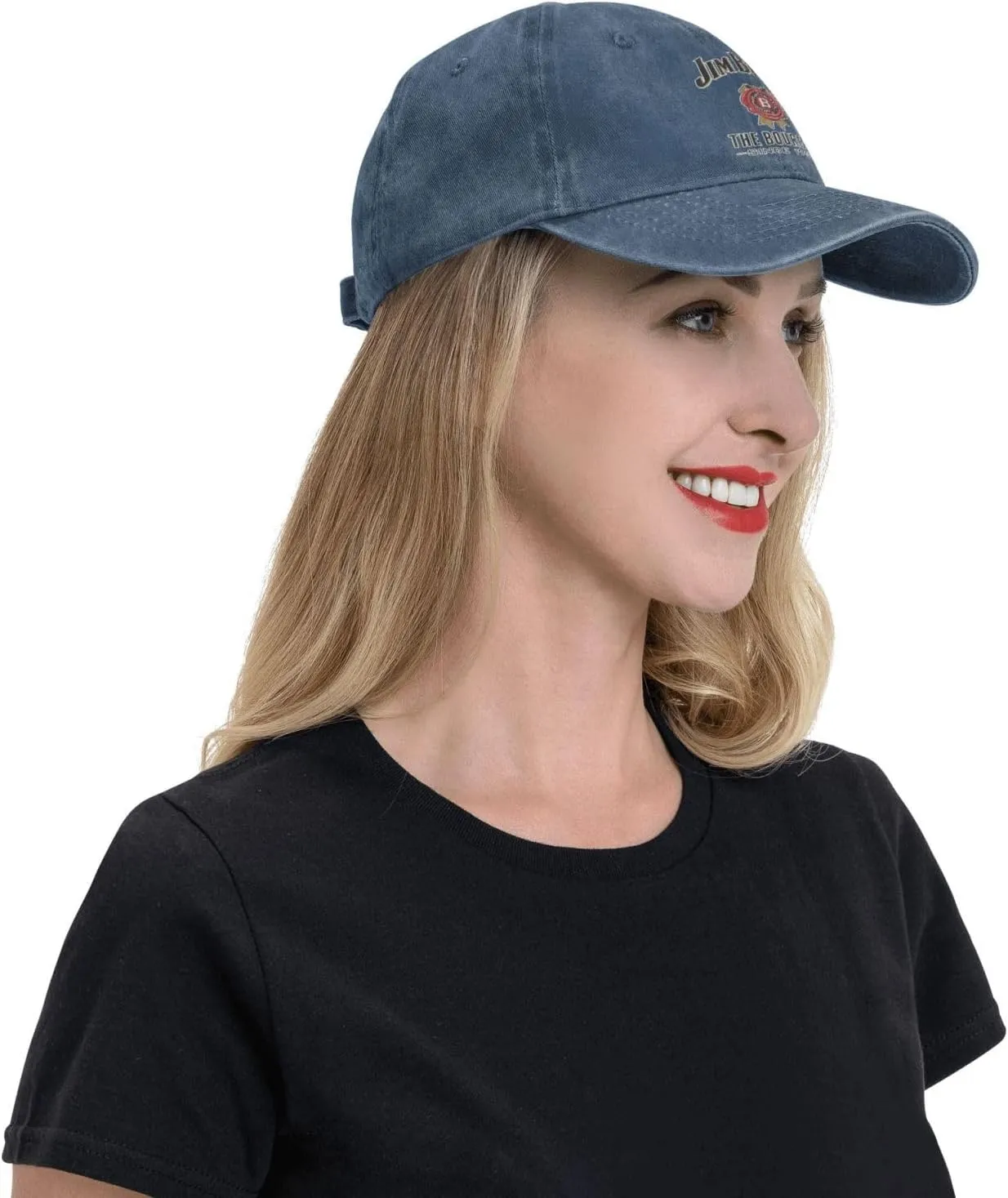 Unisex_Jim_Beam_Logo_ Cowboy Hat Trucker Dad Gift Adjustable Buckle Closure Sunhat