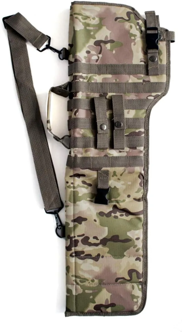 UNISTRENGH Tactical Shotgun Rifle Scabbard Bag Molle Rifle Sling Shotgun Case Bag Gun Storage Pouch Protective Shoulder Bag For Outdoor Hunting