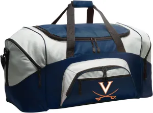 University of Virginia Duffel Bag LARGE UVA Suitcase or Gym Bag for Men Ladies Him or Her!