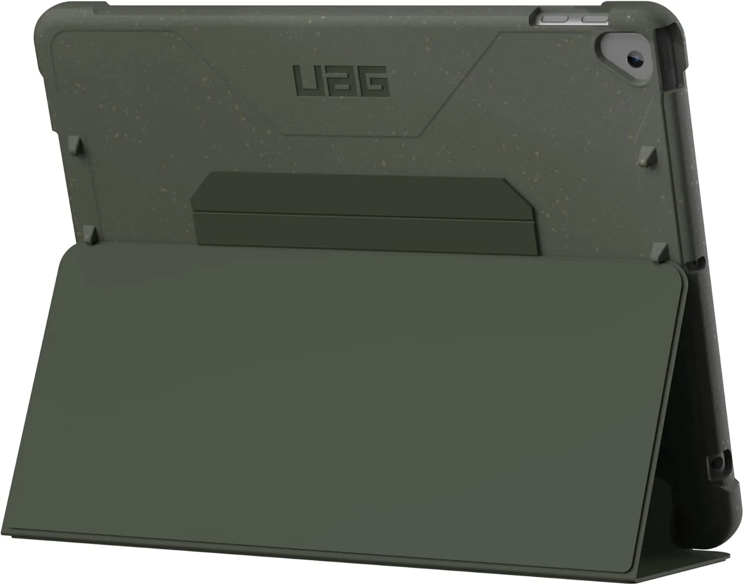 URBAN ARMOR GEAR UAG Designed for iPad 10.2 inch 9th Generation 2021 & iPad 8th Generation 2020 Case Green Olive Rugged Multi Angle Stand Folio Pencil Holder Biodegradable Outback Protective Cover