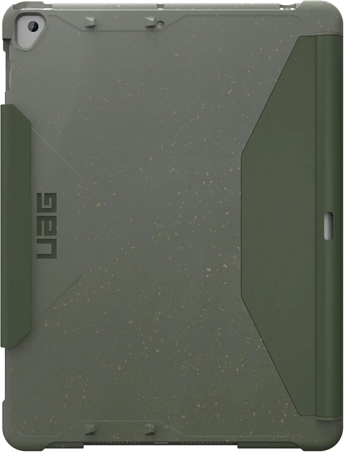 URBAN ARMOR GEAR UAG Designed for iPad 10.2 inch 9th Generation 2021 & iPad 8th Generation 2020 Case Green Olive Rugged Multi Angle Stand Folio Pencil Holder Biodegradable Outback Protective Cover