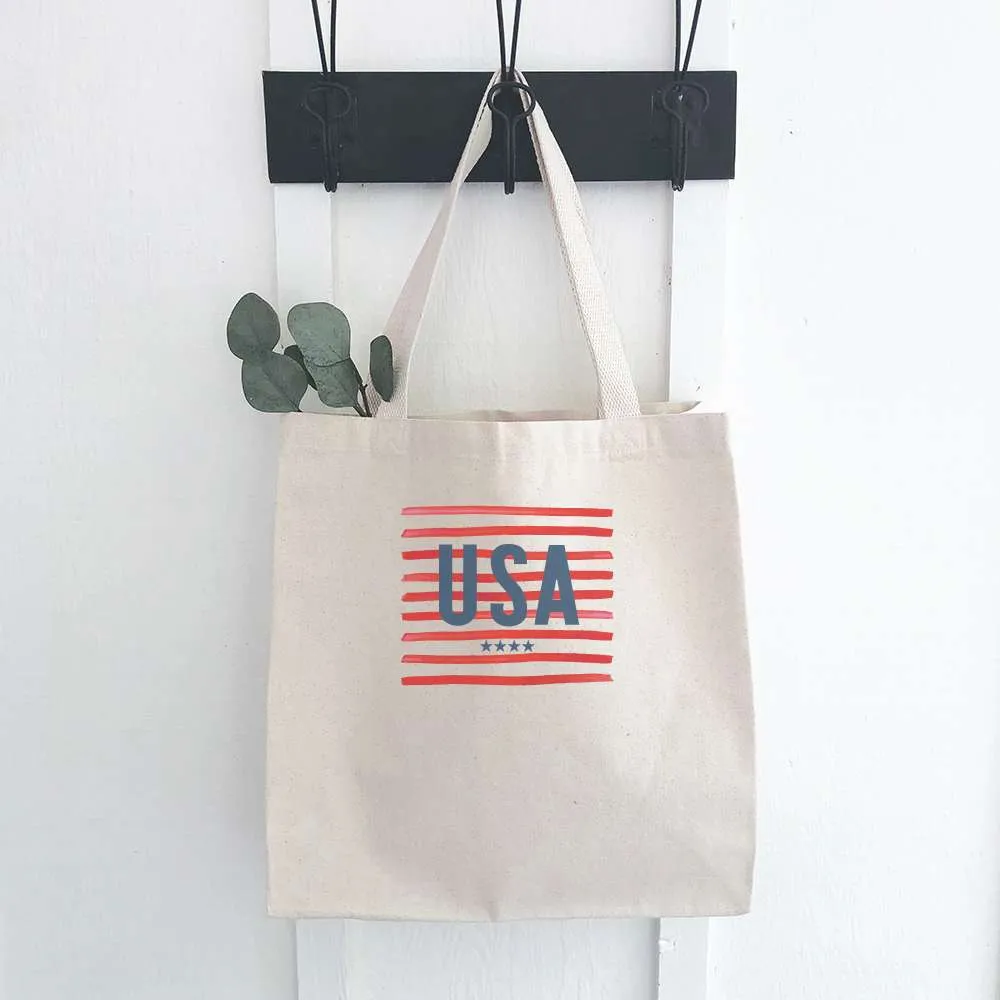 USA - Customizable Canvas Tote Bag