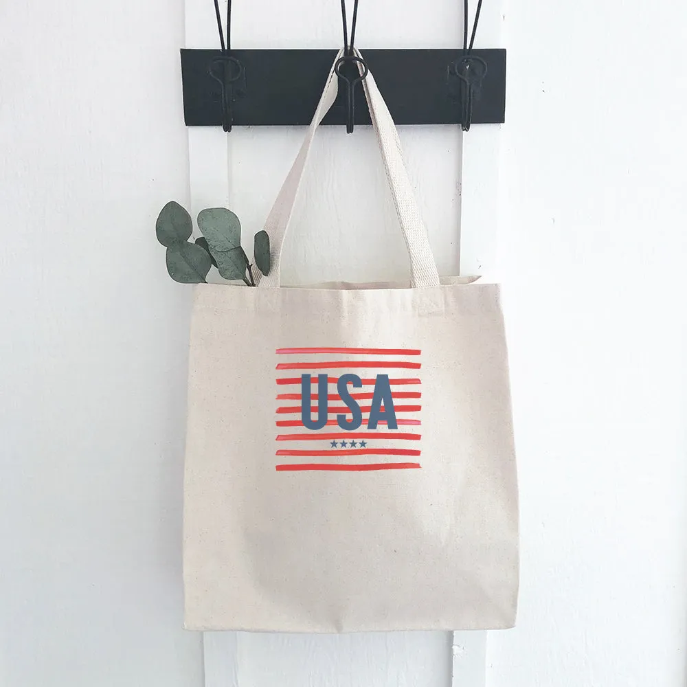 USA - Customizable Canvas Tote Bag
