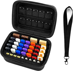 USB Flash Drive Case Memory Card Holder Thumb Drive Organizer USB Drives Storage Box for Sandisk/Samsung/SamData/Inland/PNY/Netac/JBOS (Case Only with Label and Strap)