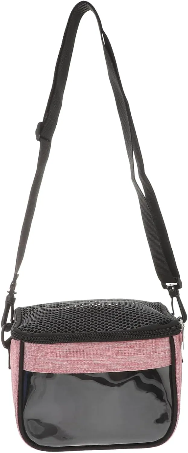 VANZACK 1pc Small Pet Carrier Bag for Hamster Portable Outdoor Sling Bag Guinea Pig Pouch Breathable Travel Bag