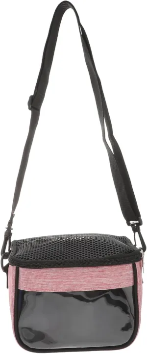 VANZACK 1pc Small Pet Carrier Bag for Hamster Portable Outdoor Sling Bag Guinea Pig Pouch Breathable Travel Bag