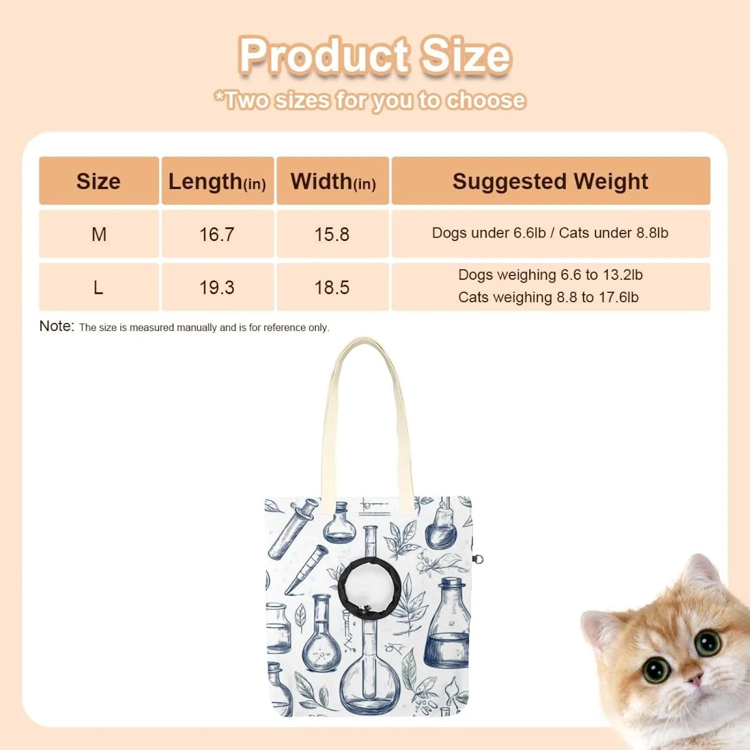 Variety Scientific Education Elements (9) Cat Out Bag, Hands Free Show Head Cat Sling Carrier, Cat Restrainer Shoulder Bag for Outdoor Travel