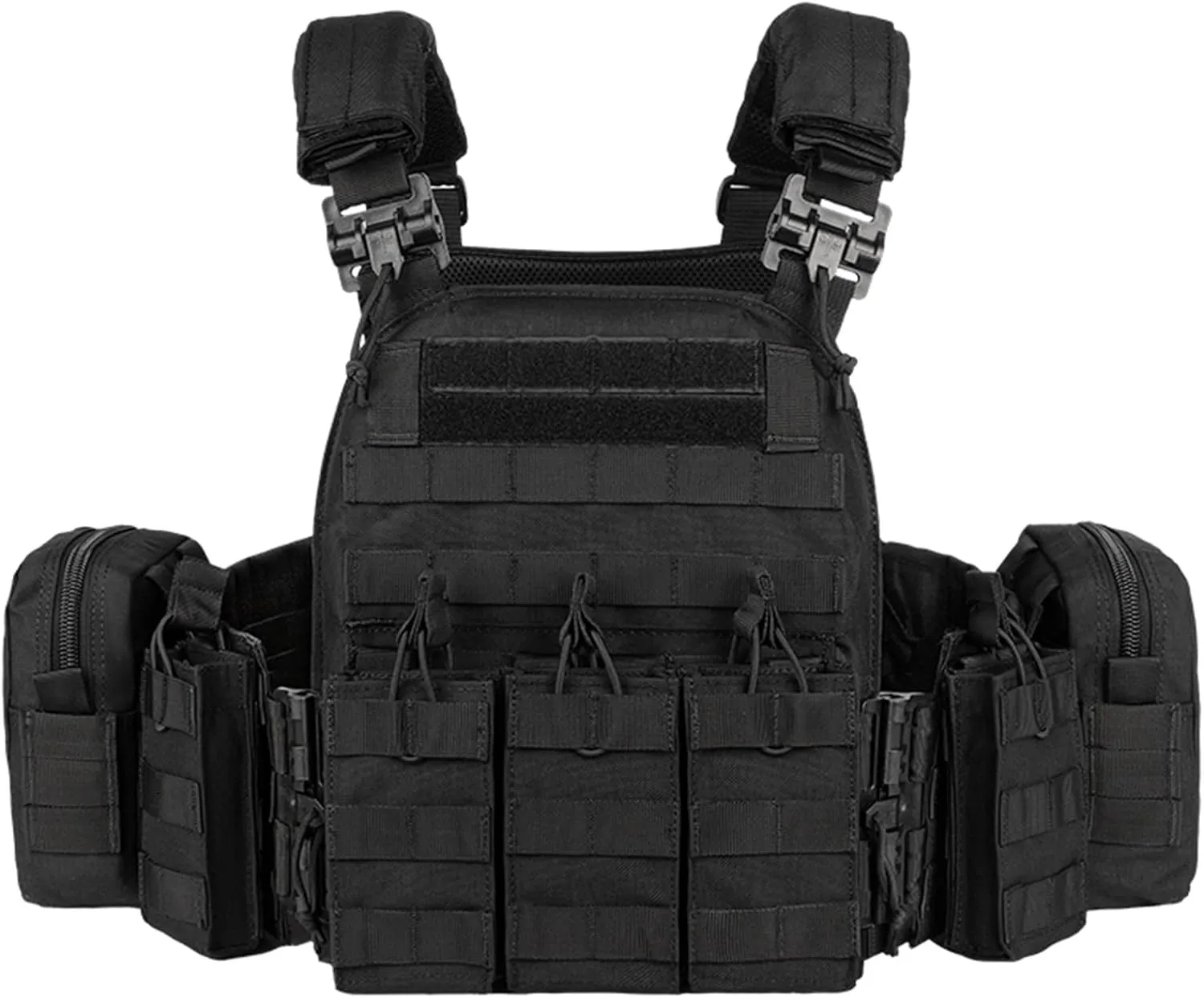 vAv YAKEDA Tactical Outdoor Vest Quick Release Adjustable Hunting Vest with PALS Molle System