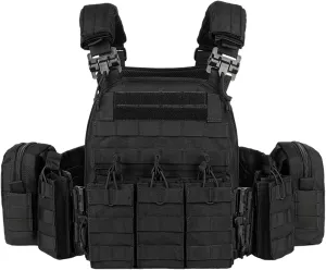 vAv YAKEDA Tactical Outdoor Vest Quick Release Adjustable Hunting Vest with PALS Molle System