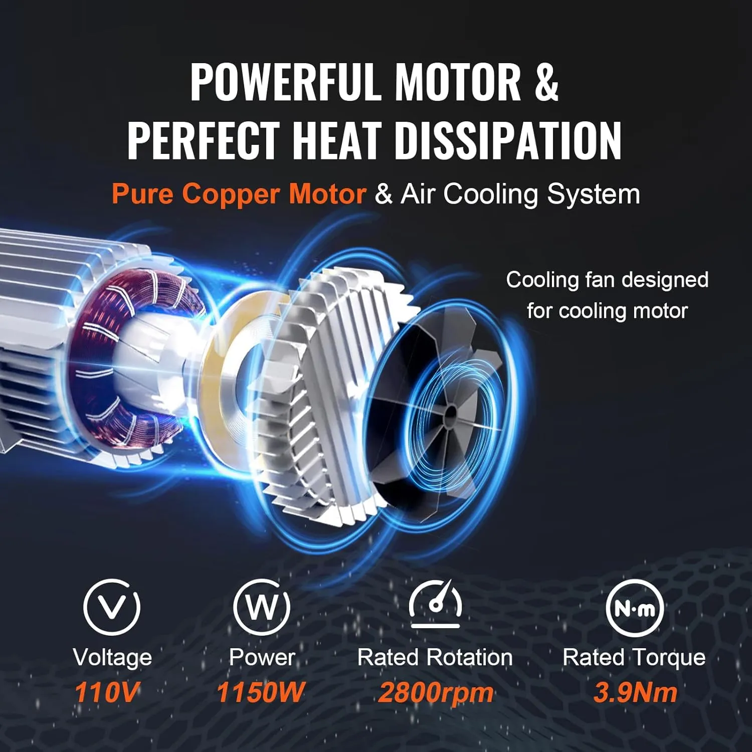 VEVOR 1320lbs Wireless Electric Hoist, 1150W 110V Electric Steel Wire Winch with Wireless Remote Control, 40ft Single Cable Lifting Height & Pure Copper Motor, for Garage Warehouse Factory