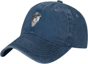 Viking Norse Wolf Raven Vintage Baseball Cap Unisex Adjustable Cowboy Hat Outdoor Travel Casual Hat Black