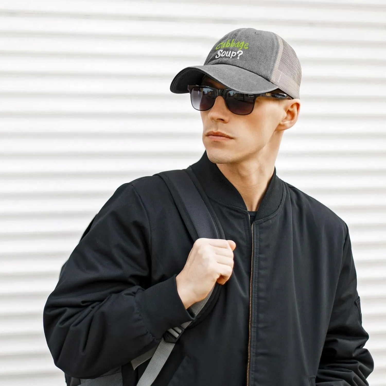 Vintage Cabbage Soup Baseball Cap for Men Women Summer Cotton Breathable Mesh Back Cap