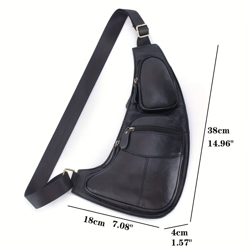 Vintage Leather Sling Backpack