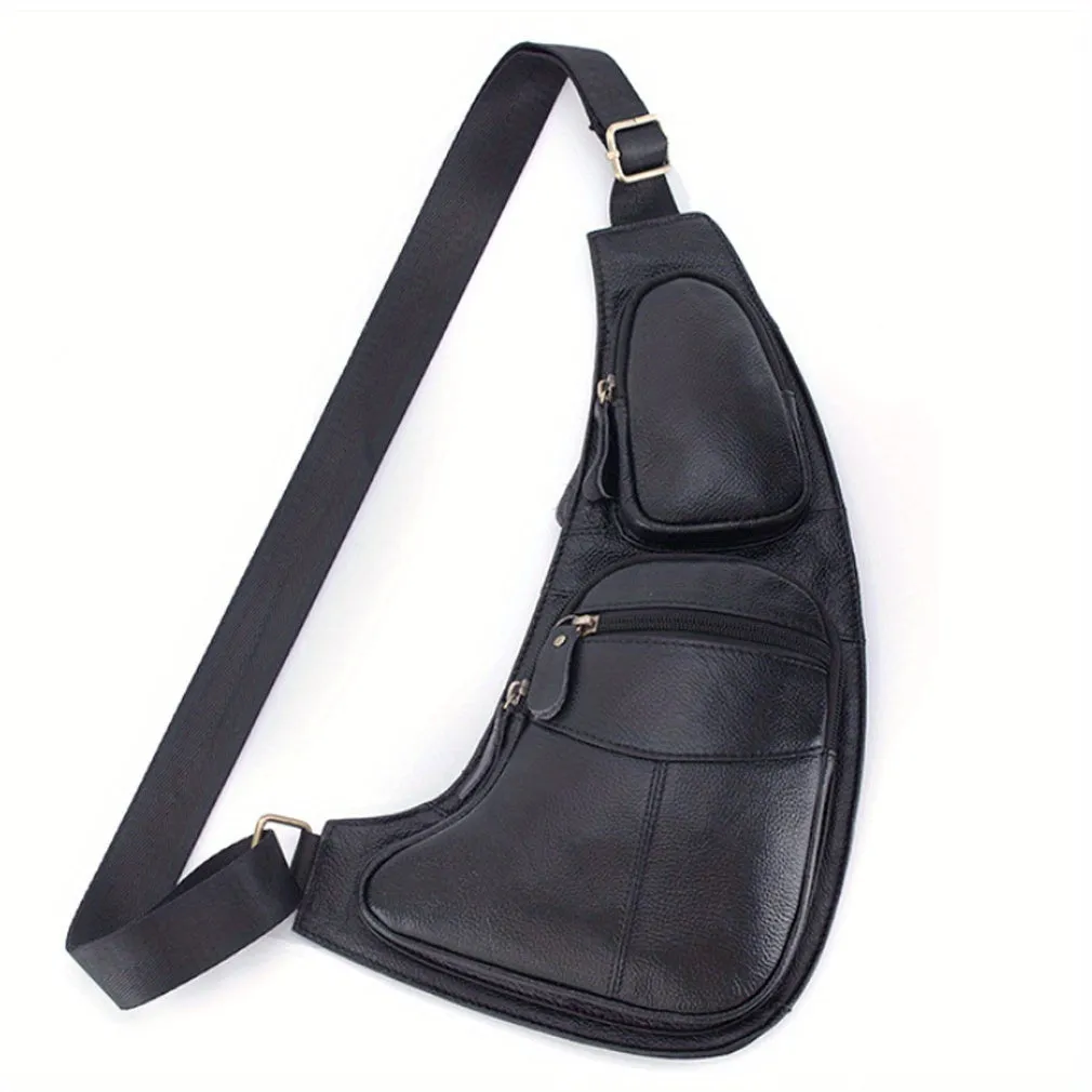 Vintage Leather Sling Backpack