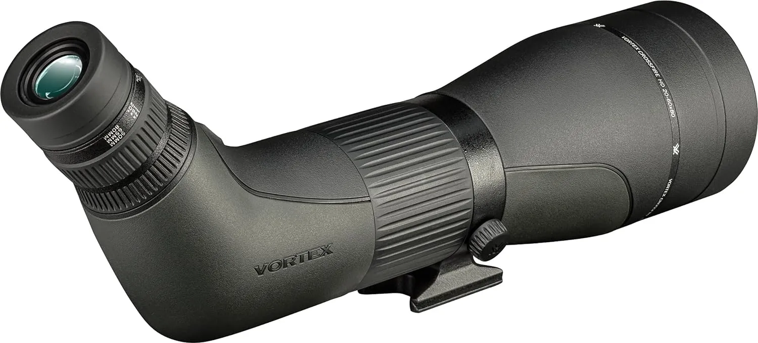 Vortex Optics Crossfire HD Spotting Scopes - HD Optical System, Wide Field of View, Helical Focus, Tripod Adaptable, Rubber Armor, Waterproof, Fogproof, Shockproof - Unlimited, Unconditional Warranty