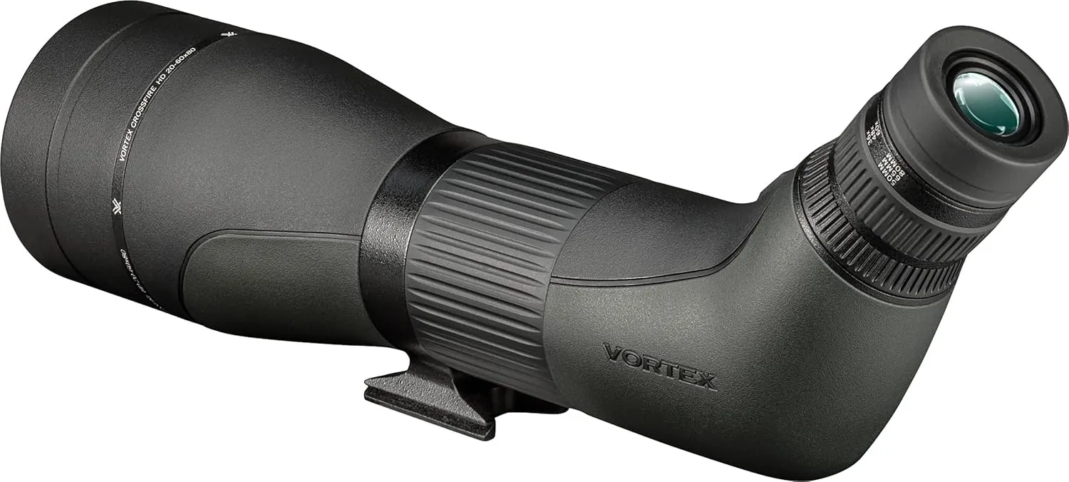 Vortex Optics Crossfire HD Spotting Scopes - HD Optical System, Wide Field of View, Helical Focus, Tripod Adaptable, Rubber Armor, Waterproof, Fogproof, Shockproof - Unlimited, Unconditional Warranty