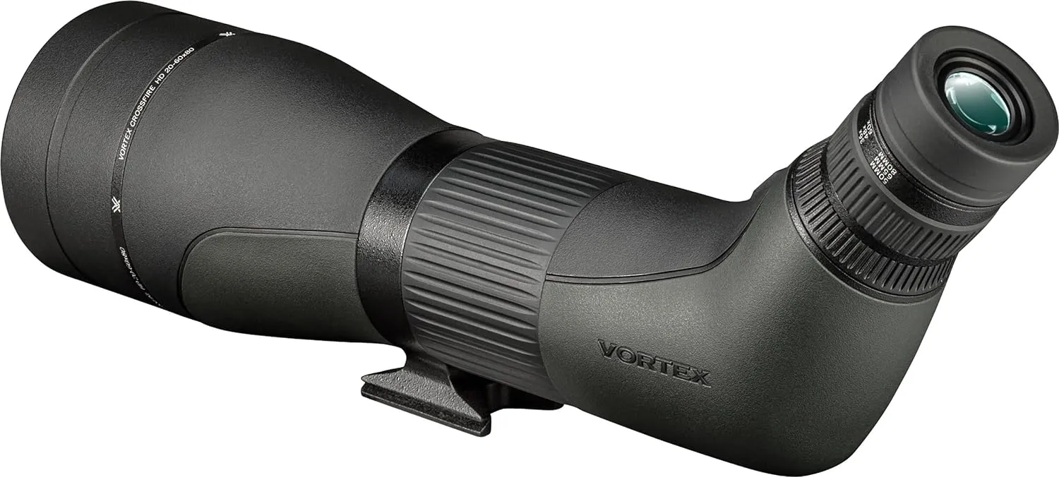 Vortex Optics Crossfire HD Spotting Scopes - HD Optical System, Wide Field of View, Helical Focus, Tripod Adaptable, Rubber Armor, Waterproof, Fogproof, Shockproof - Unlimited, Unconditional Warranty