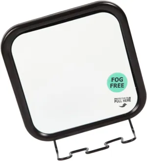 Wall-Mounted Fogless Shower Mirror Cups Modern Vanity Mirror for Makeup and Shaving Reflection for Bathroom Use Easy Installation Smooth