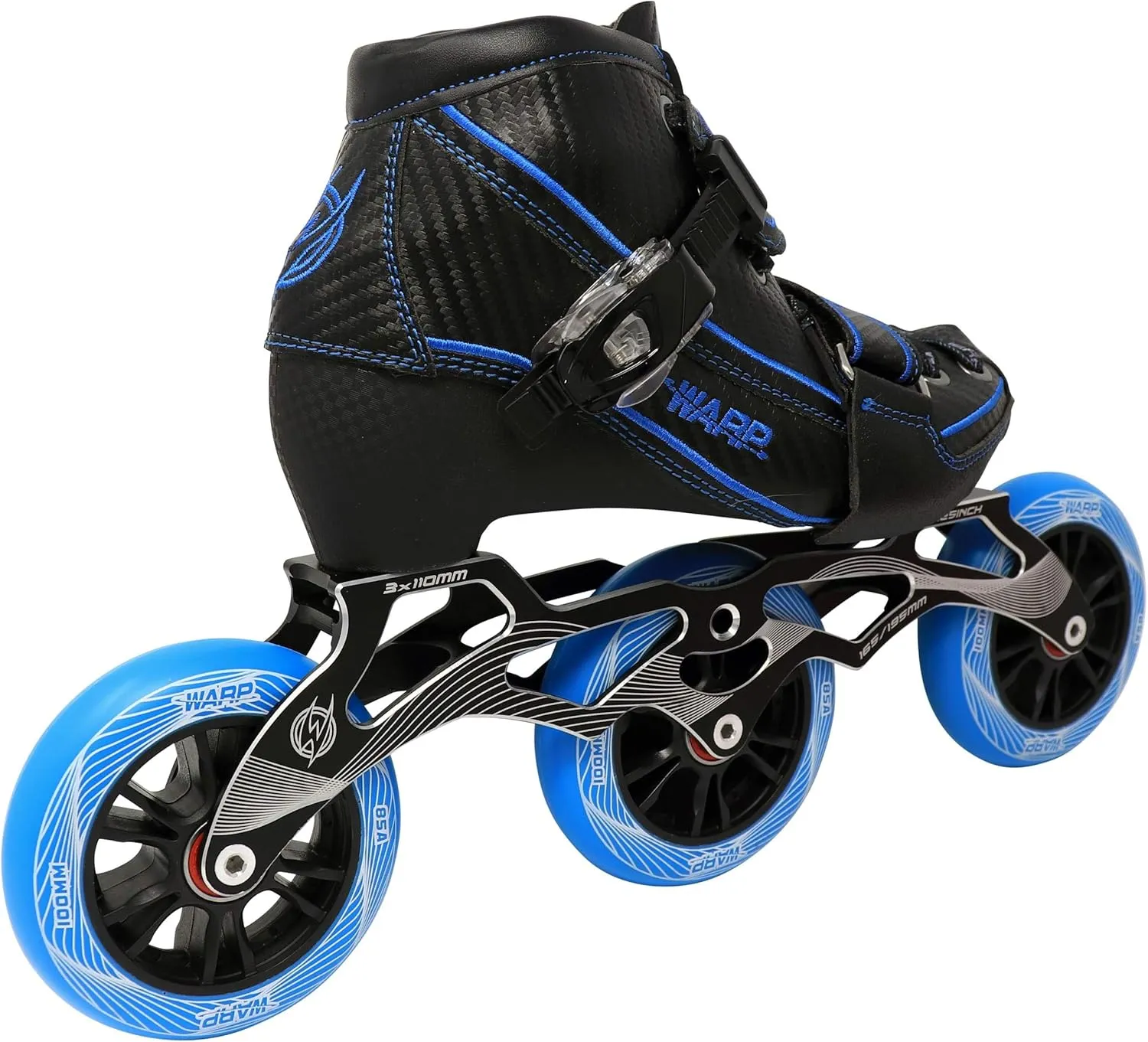 Warp Children's Inline Speed Skates - Adjustable Kids Rollerblades - Roller Blades for Boys and Girls - Indoor and Outdoor Childrens Roller Skates - Size Adjustable Comfort for Your Kid - Youth Skates