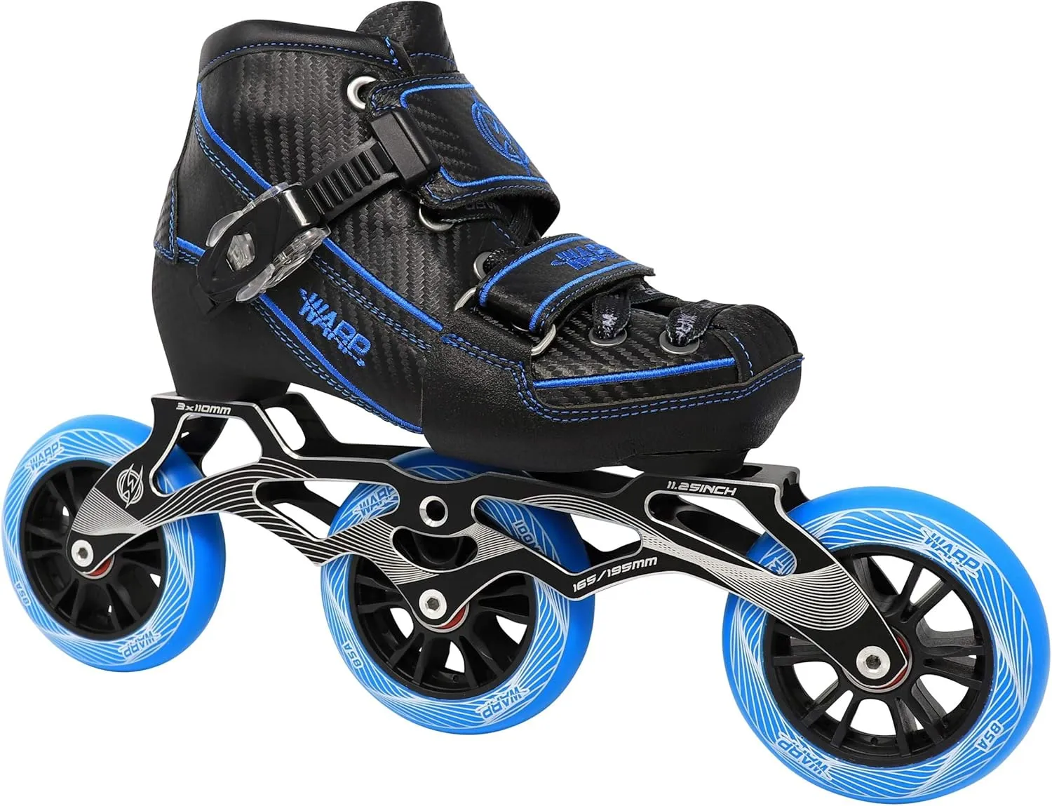 Warp Children's Inline Speed Skates - Adjustable Kids Rollerblades - Roller Blades for Boys and Girls - Indoor and Outdoor Childrens Roller Skates - Size Adjustable Comfort for Your Kid - Youth Skates