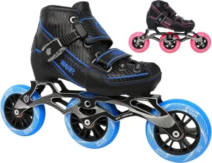 Warp Children's Inline Speed Skates - Adjustable Kids Rollerblades - Roller Blades for Boys and Girls - Indoor and Outdoor Childrens Roller Skates - Size Adjustable Comfort for Your Kid - Youth Skates