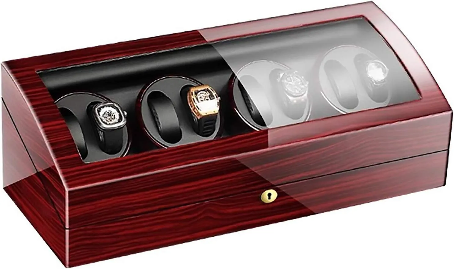 Watch Stand Watch Winders for Automatic Watches - 8 9 Automatic Mechanical Watch Winder Transparent Cover Motor Shaker Watch Holder Display Jewelry Luxury Large Capacity Organizers Watch Box
