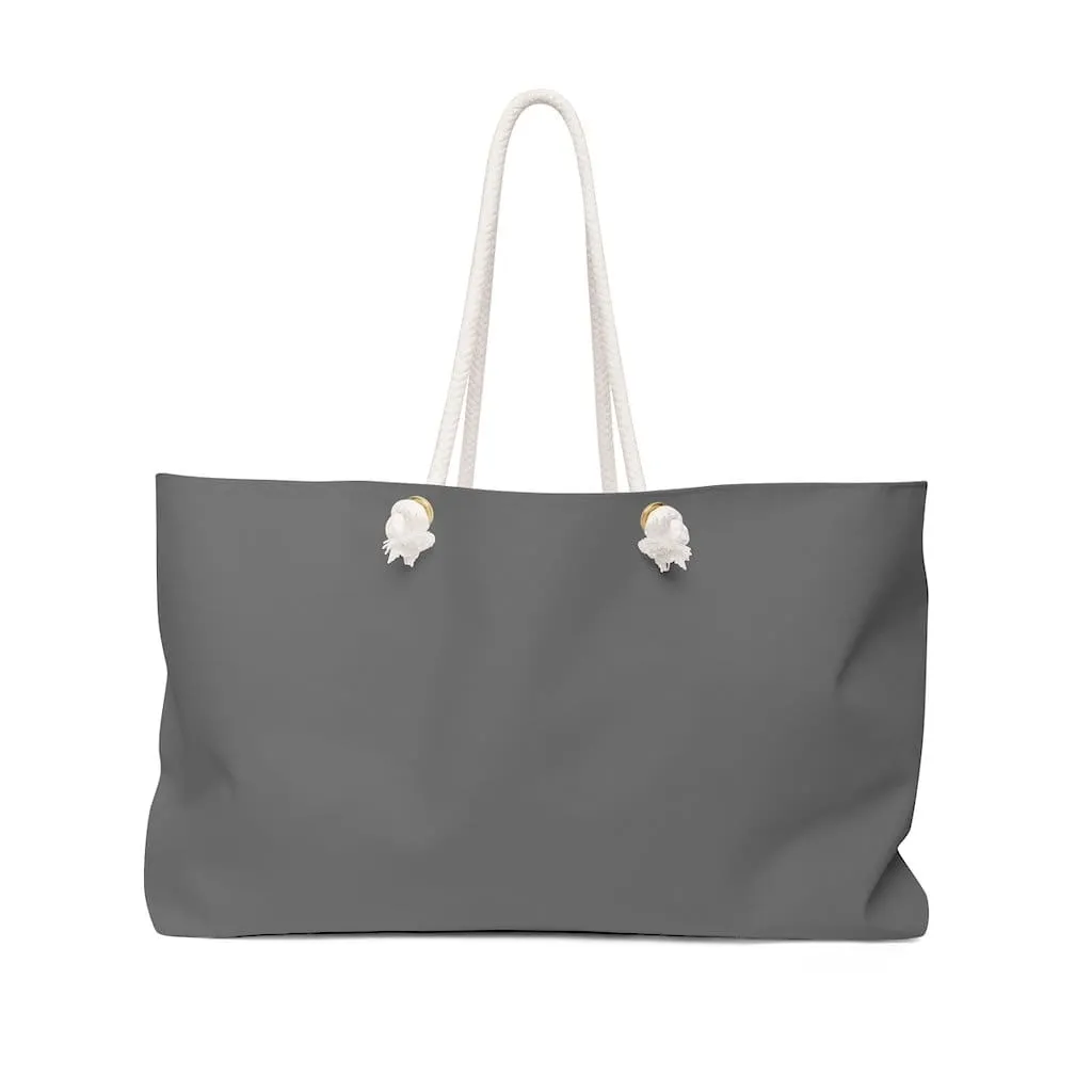 Weekender Tote Bag - Dark Grey by inQue.Style